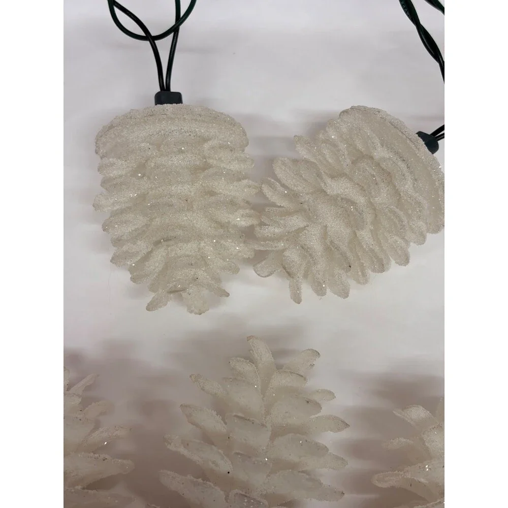 Vtg Silvestri Large Pine Cone Pinecone Christmas String Lights